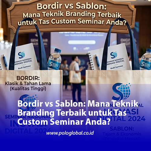 Bordir vs Sablon: Mana Teknik Branding Terbaik untuk Tas Custom Seminar Anda?
