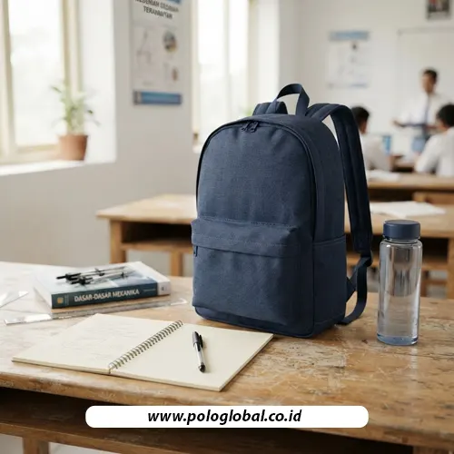 Backpack untuk membawa perlengkapan siswa saat kunjungan industri.