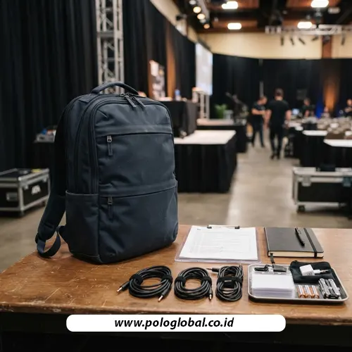 Backpack untuk membawa perlengkapan tim logistik acara