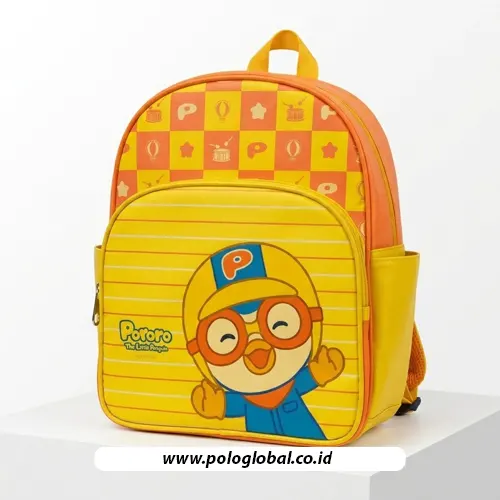Custom Kids Backpack KB-001 Polo Global untuk souvenir lomba mewarnai