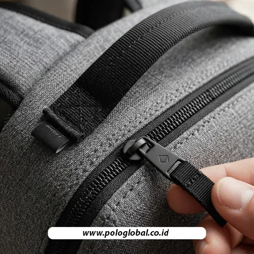Detail bahan dan jahitan tas seminar custom