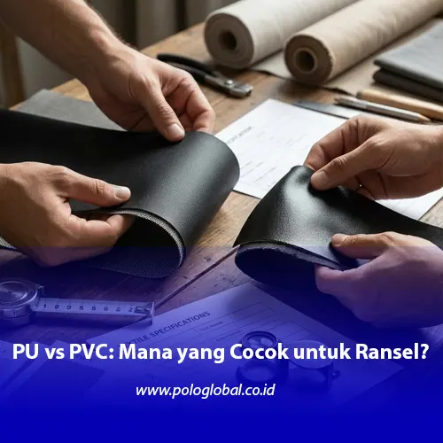 Perbedaan lapisan PU dan PVC pada kain ransel custom Polo Global