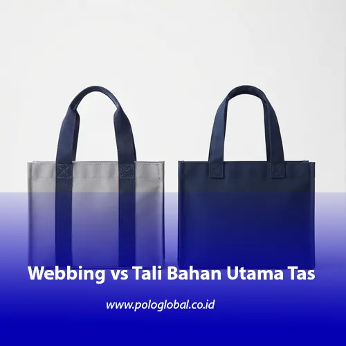 Perbedaan tali webbing dan tali bahan utama pada tote bag custom
