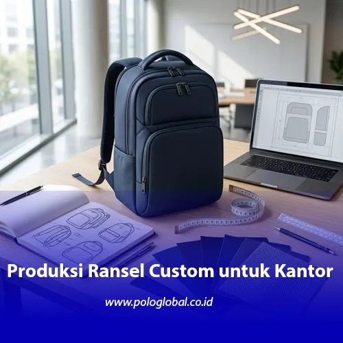 Produksi ransel kantor custom untuk kebutuhan perusahaan