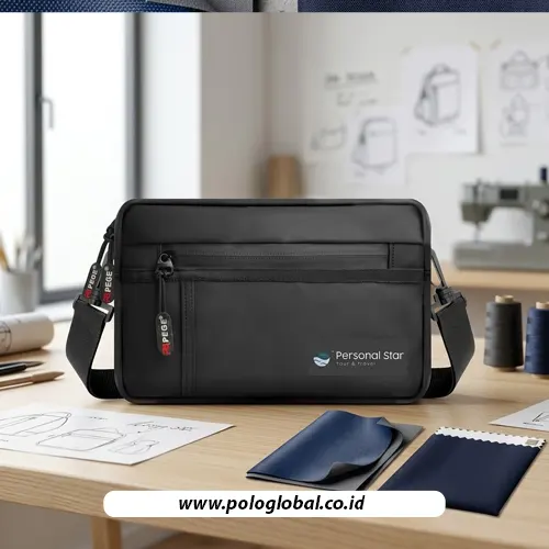 Sling Bag Polo Global sebagai referensi perbandingan material Bimo dan Balon
