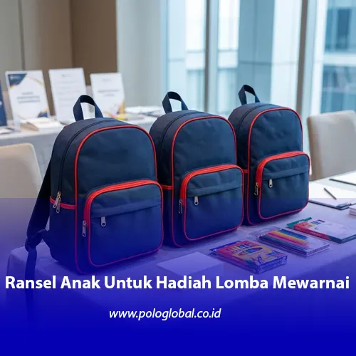 Tas anak lomba mewarnai menggunakan Kids Backpack KB-001 Polo Global