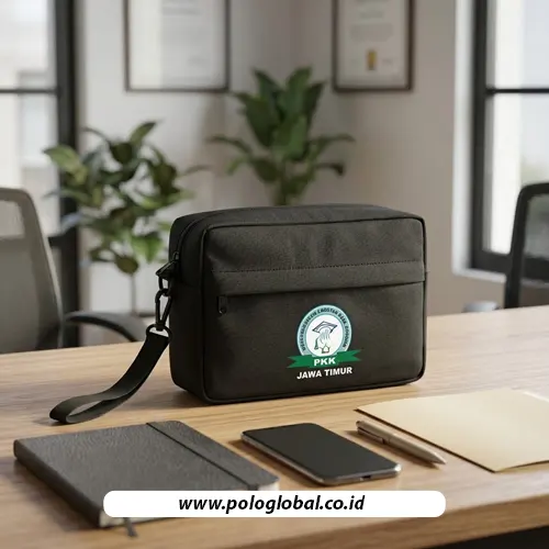 Tas jinjing pendamping UMKM Polo Global dengan perlengkapan kunjungan usaha