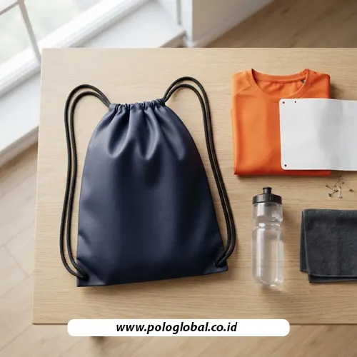 Tas serut untuk paket merchandise peserta lomba lari