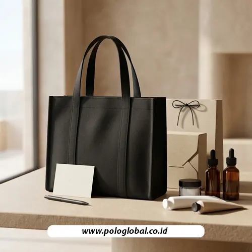 Tote bag custom untuk paket promosi peluncuran produk skincare