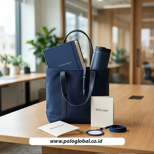 Tote bag untuk paket welcome kit perusahaan.