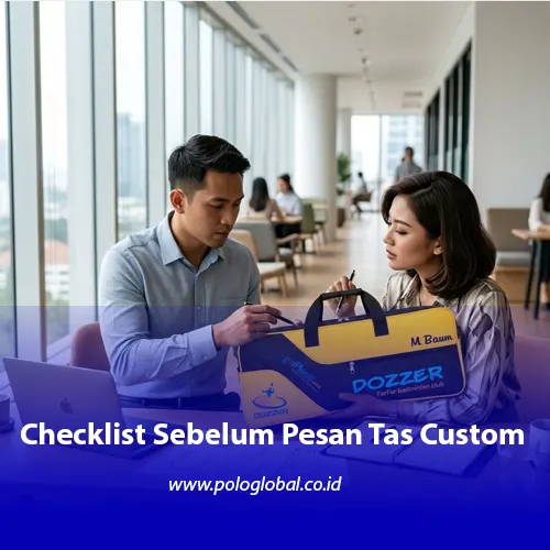 Checklist permintaan penawaran tas custom untuk pengadaan perusahaan