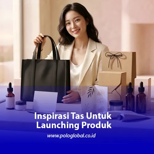 Inspirasi tas promosi peluncuran produk untuk media kit dan merchandise brand
